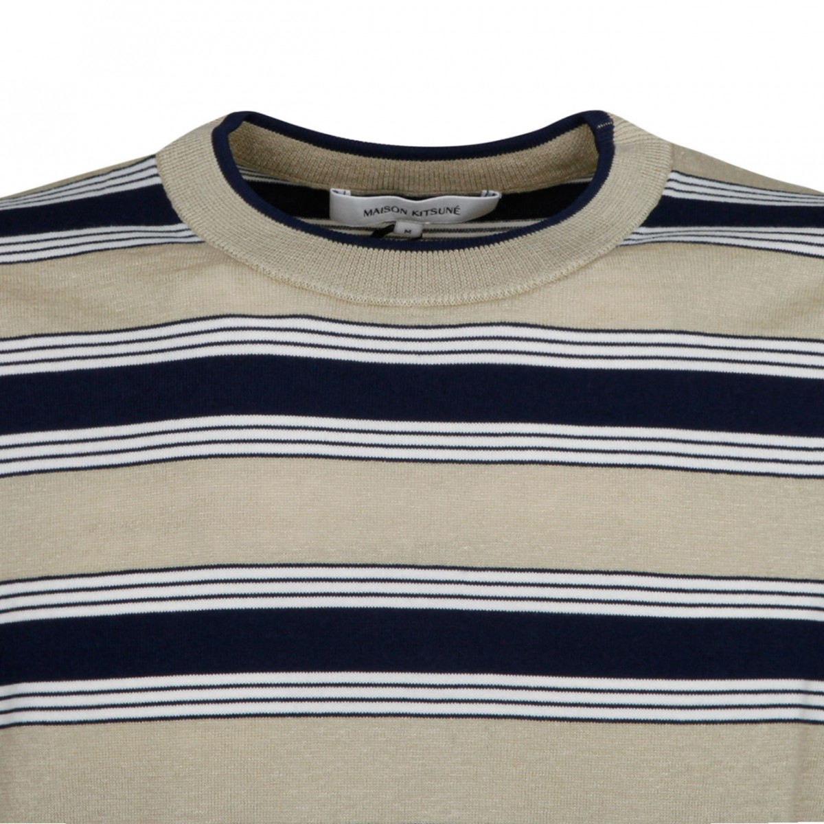 Maison Kitsun Multicolour Striped Jumper