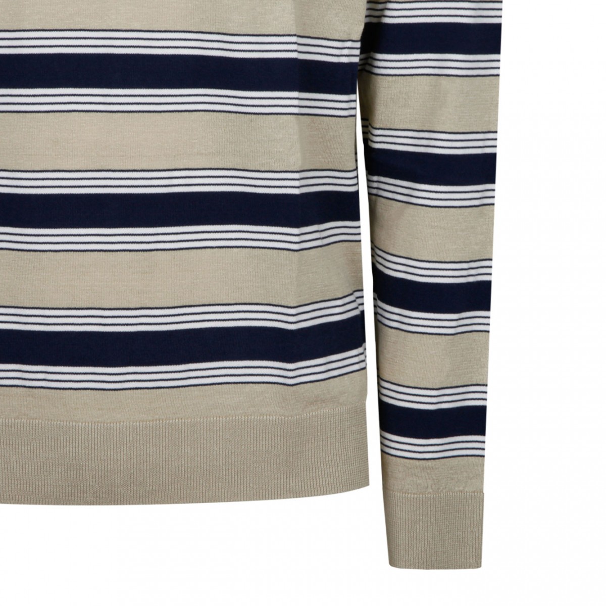 Maison Kitsun Multicolour Striped Jumper