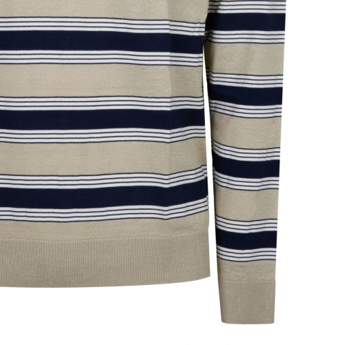 Maison Kitsun Multicolour Striped Jumper