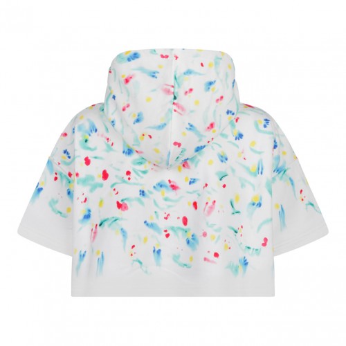 Marni White and Multicolour Cropped Sweatshirt