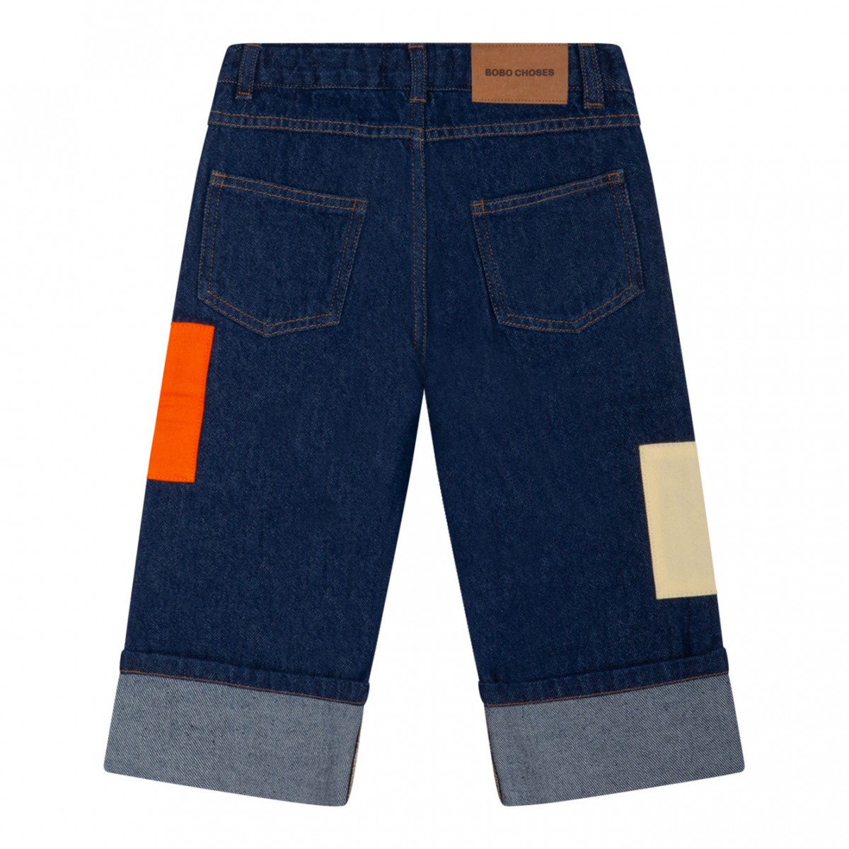 Contrast Patched Jeans