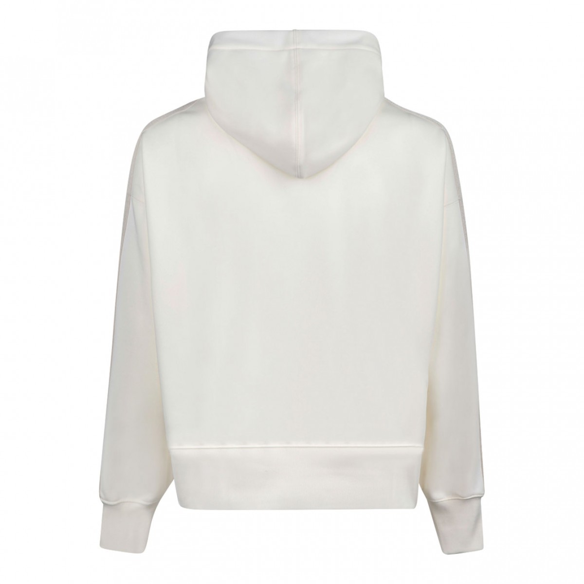 Embroidered Monogram White Hoodie