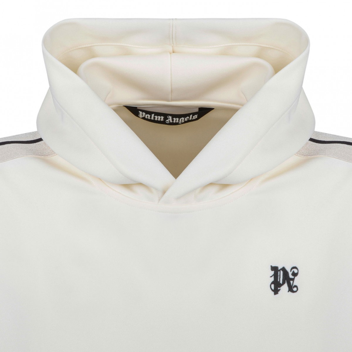 Embroidered Monogram White Hoodie