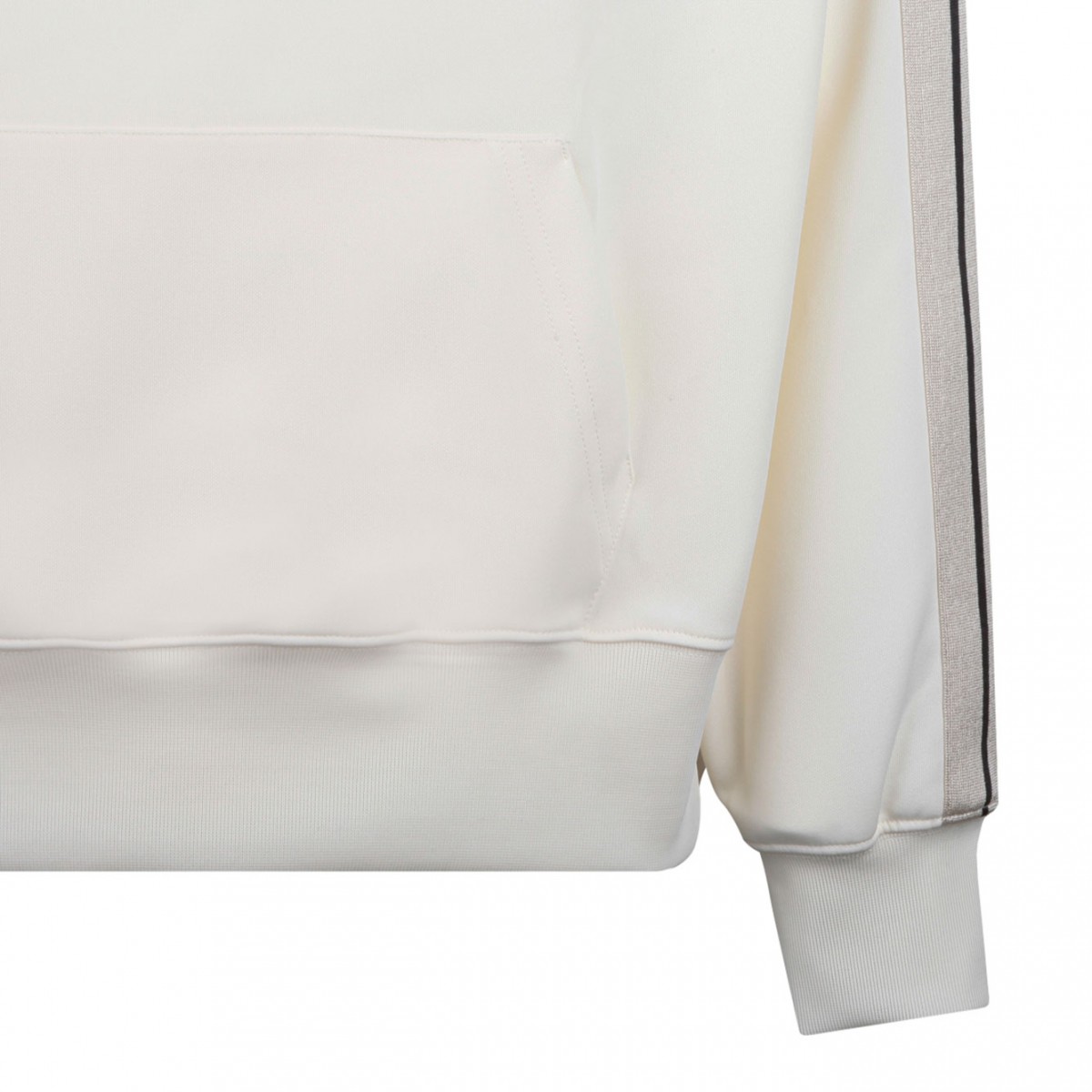 Embroidered Monogram White Hoodie