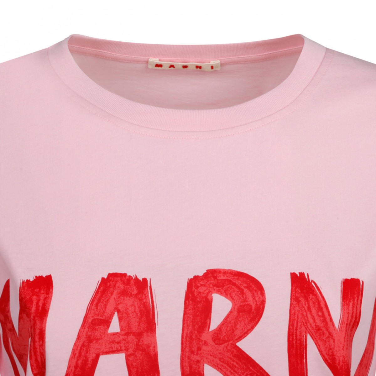 Marni Pink Logo Print T-Shirt