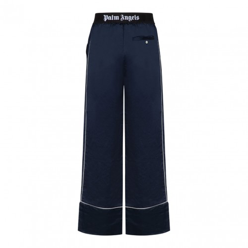 Palm Angels Navy Blue Soiree Pyjama Pants