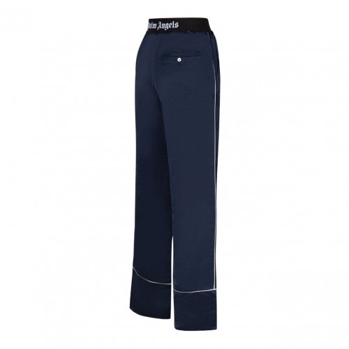 Palm Angels Navy Blue Soiree Pyjama Pants