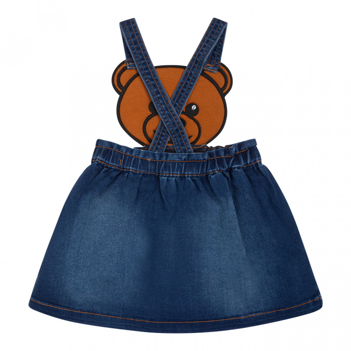 Moschino Teddy Bear Denim Skirt