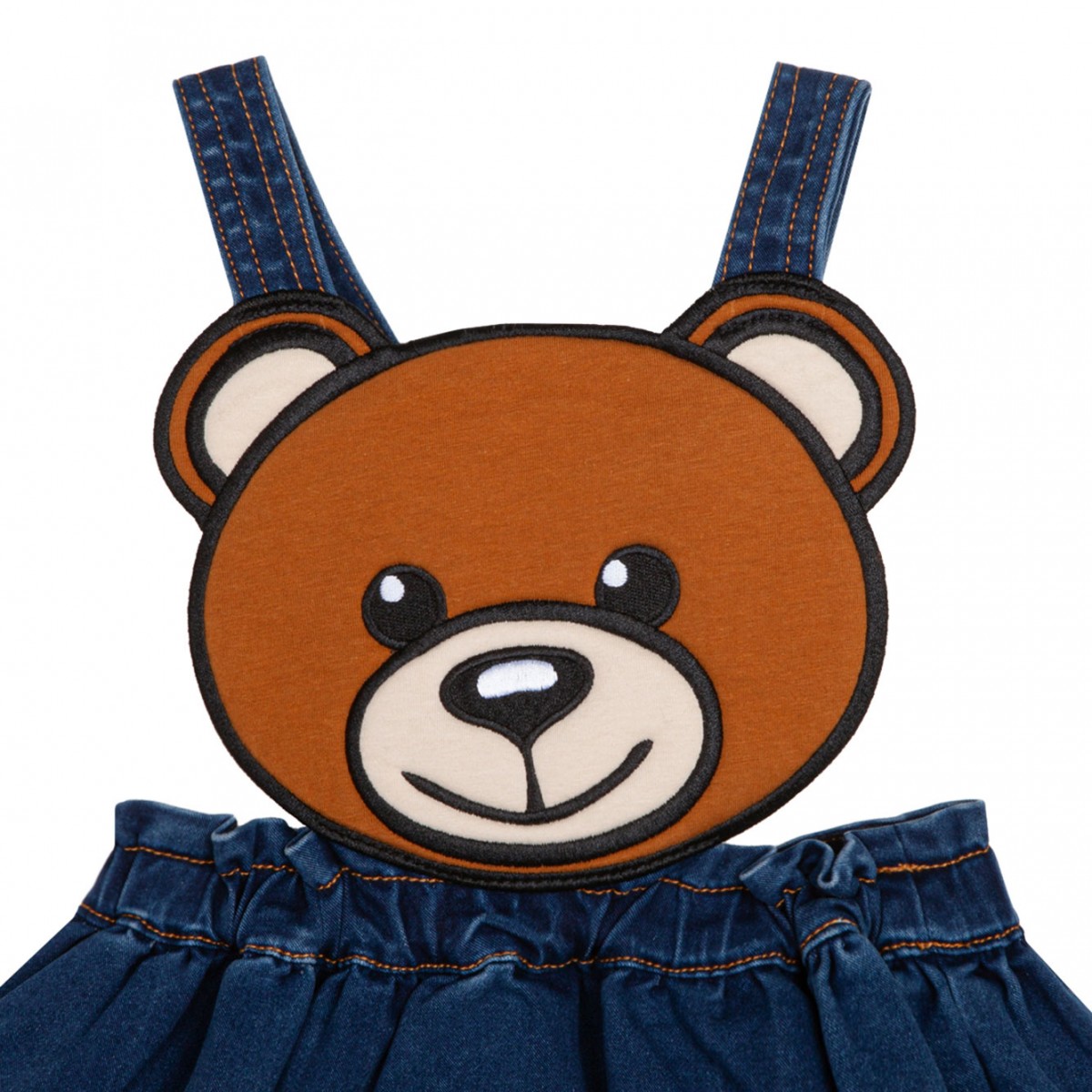 Moschino Teddy Bear Denim Skirt