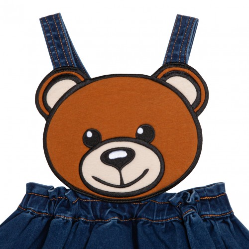 Moschino Teddy Bear Denim Skirt