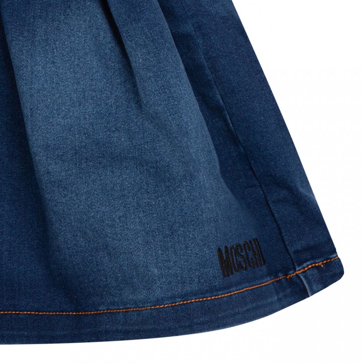 Moschino Teddy Bear Denim Skirt