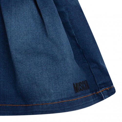Moschino Teddy Bear Denim Skirt
