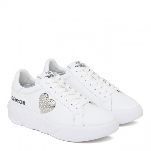 Love Moschino White Low Top Sneakers 2