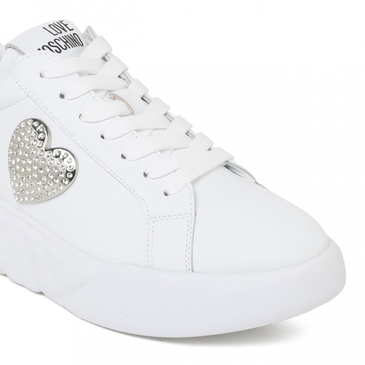 Love Moschino White Low Top Sneakers