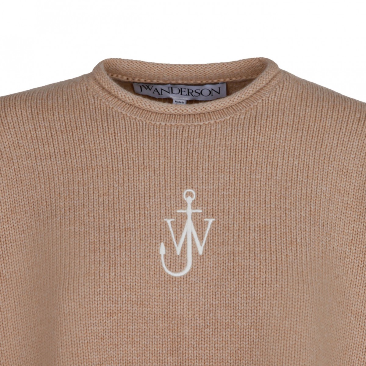 Beige Cropped Jumper
