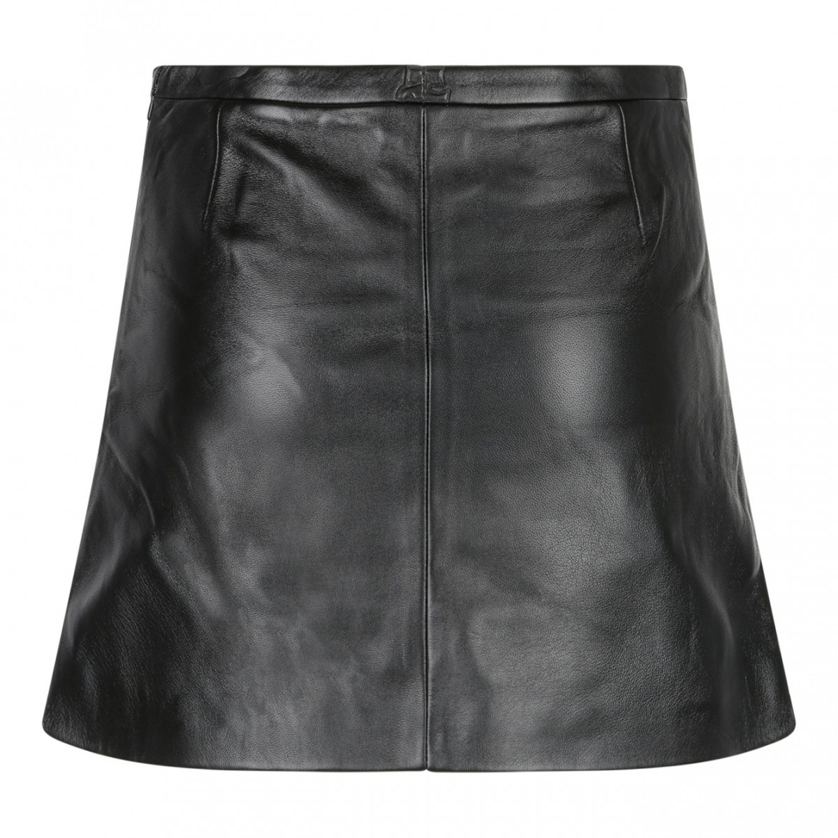 Black Mini Tailored Skirt