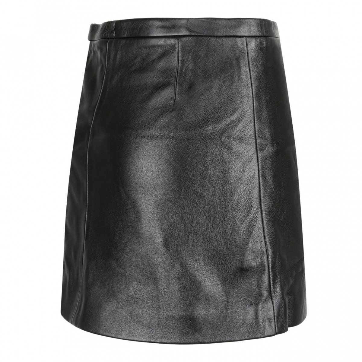 Black Mini Tailored Skirt