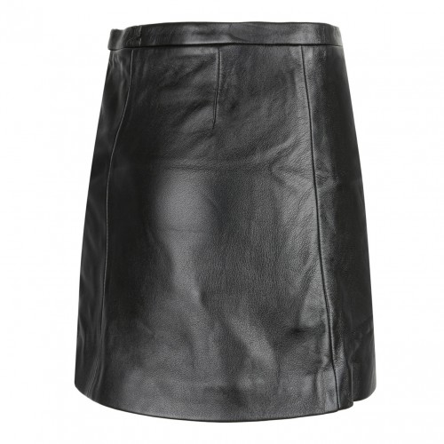 Black Mini Tailored Skirt