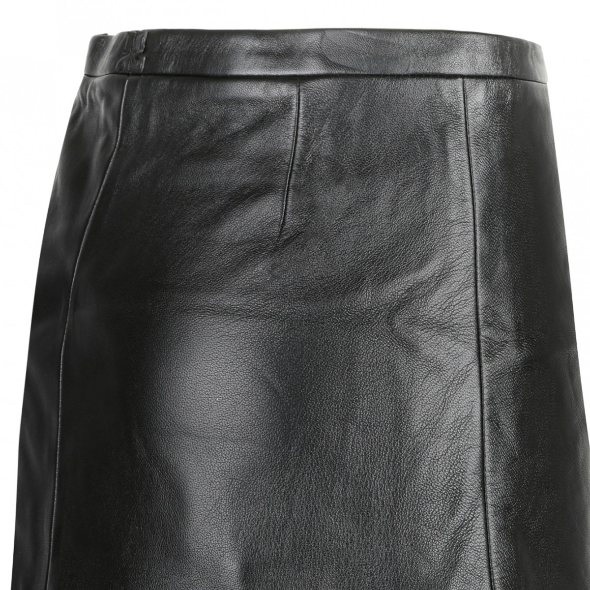 Black Mini Tailored Skirt