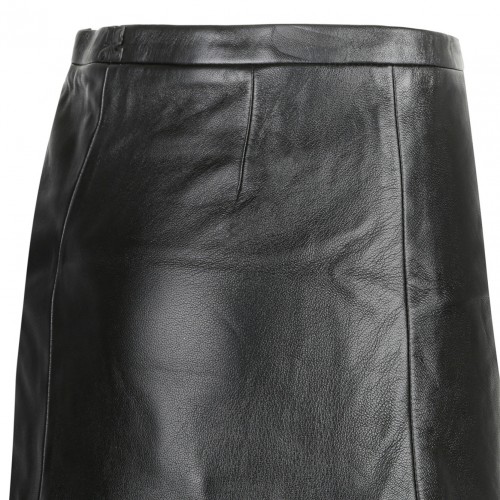 Black Mini Tailored Skirt