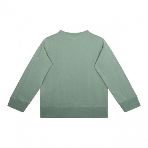 Light Green Logo Print Sweatshirt