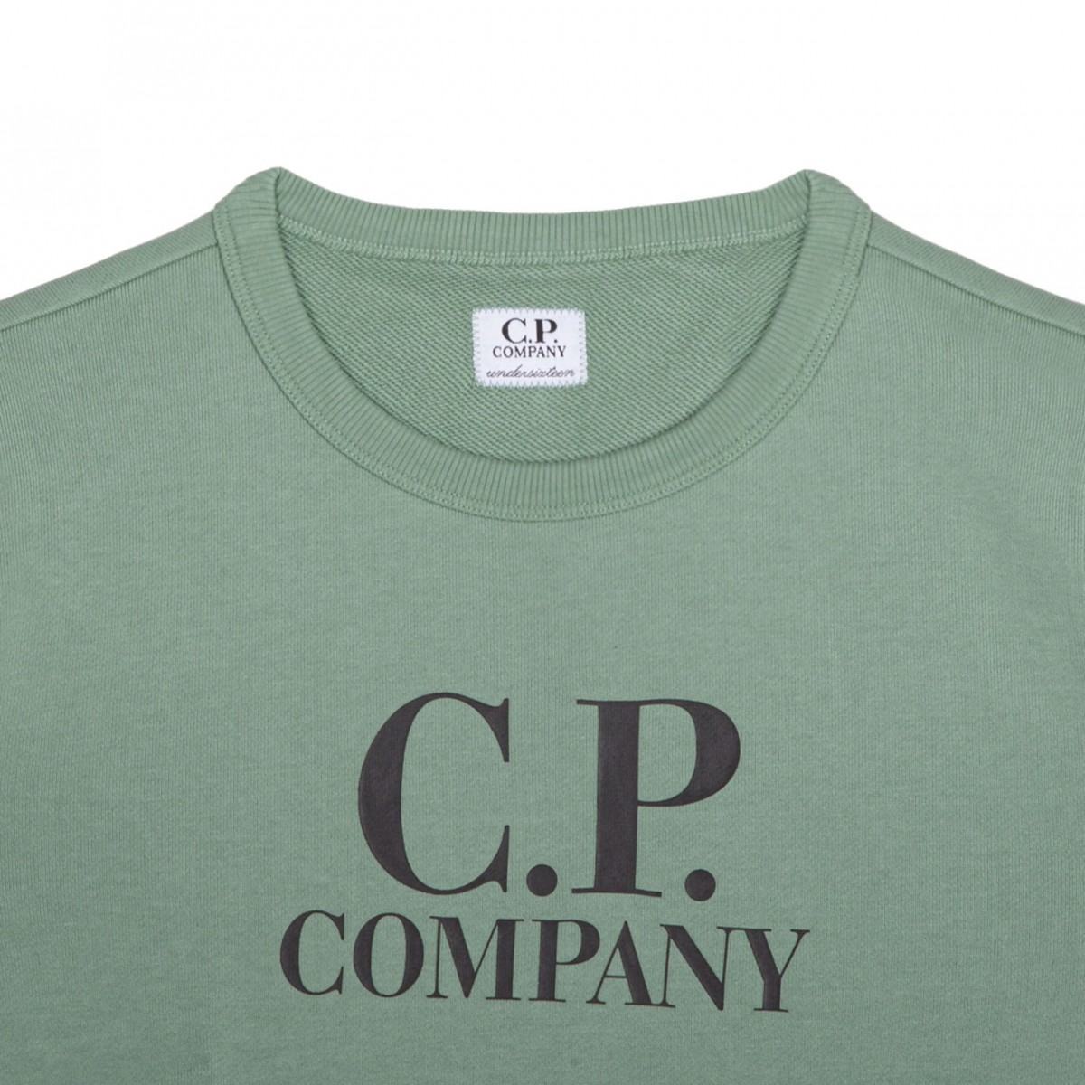 Light Green Logo Print Sweatshirt