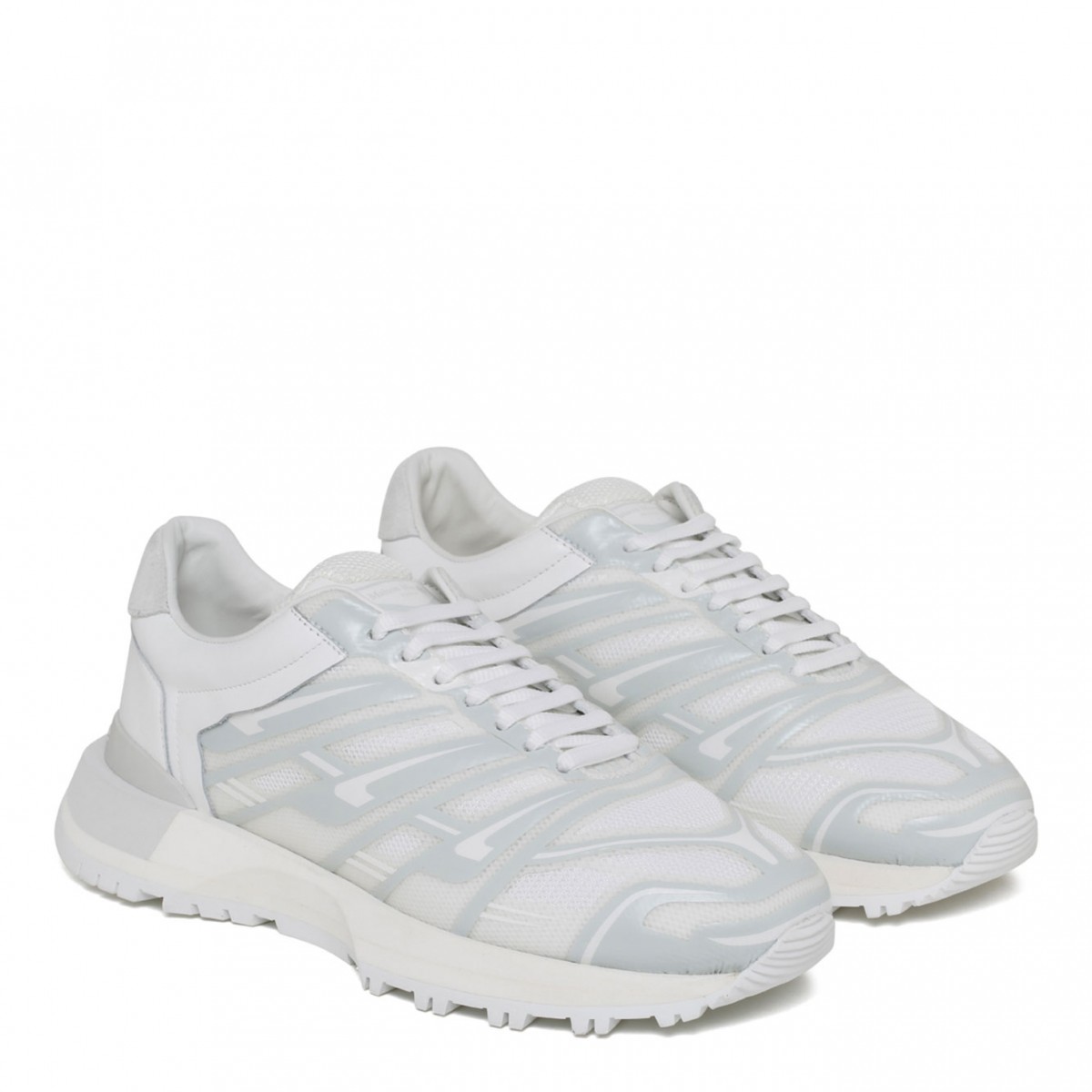 White 50/50 Sneakers