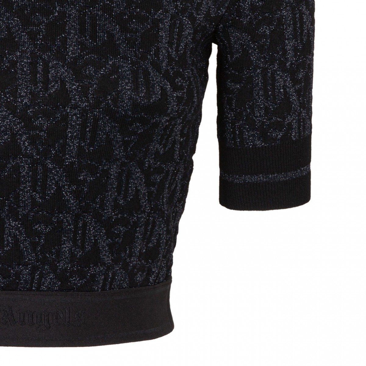 Palm Angels Black Knitted Top