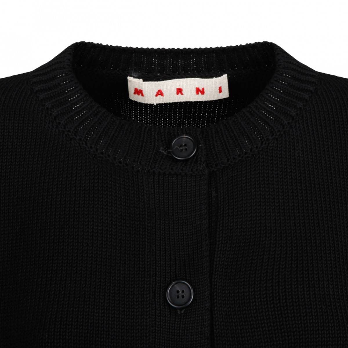 Black Wool Cardigan