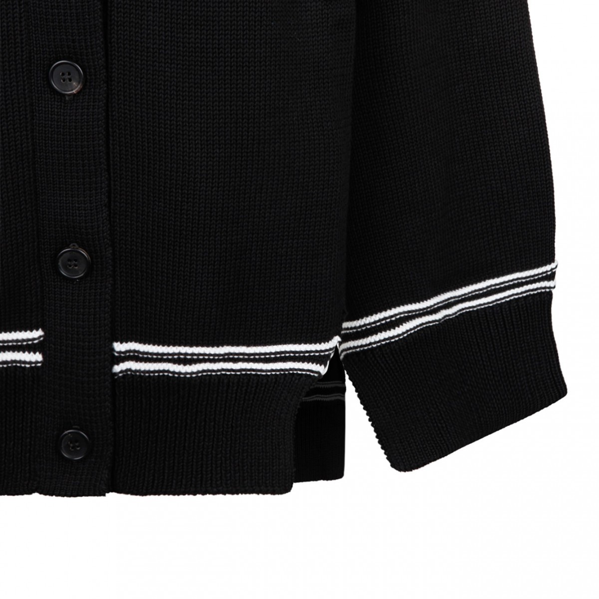 Black Wool Cardigan