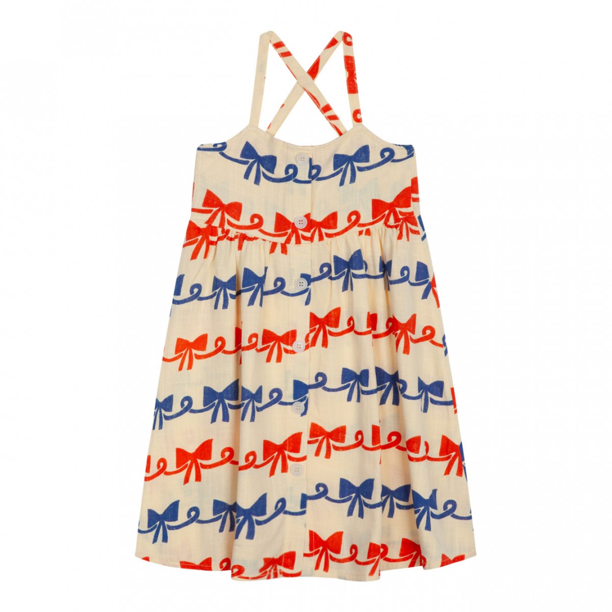 Ribbon Bow Print Dress