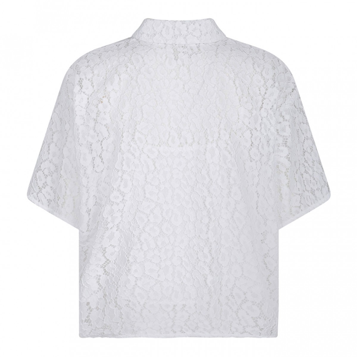 Michael Kors White Corded Lace Shirt