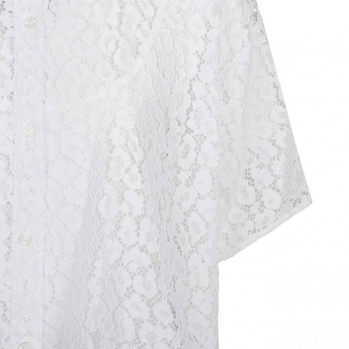 Michael Kors White Corded Lace Shirt
