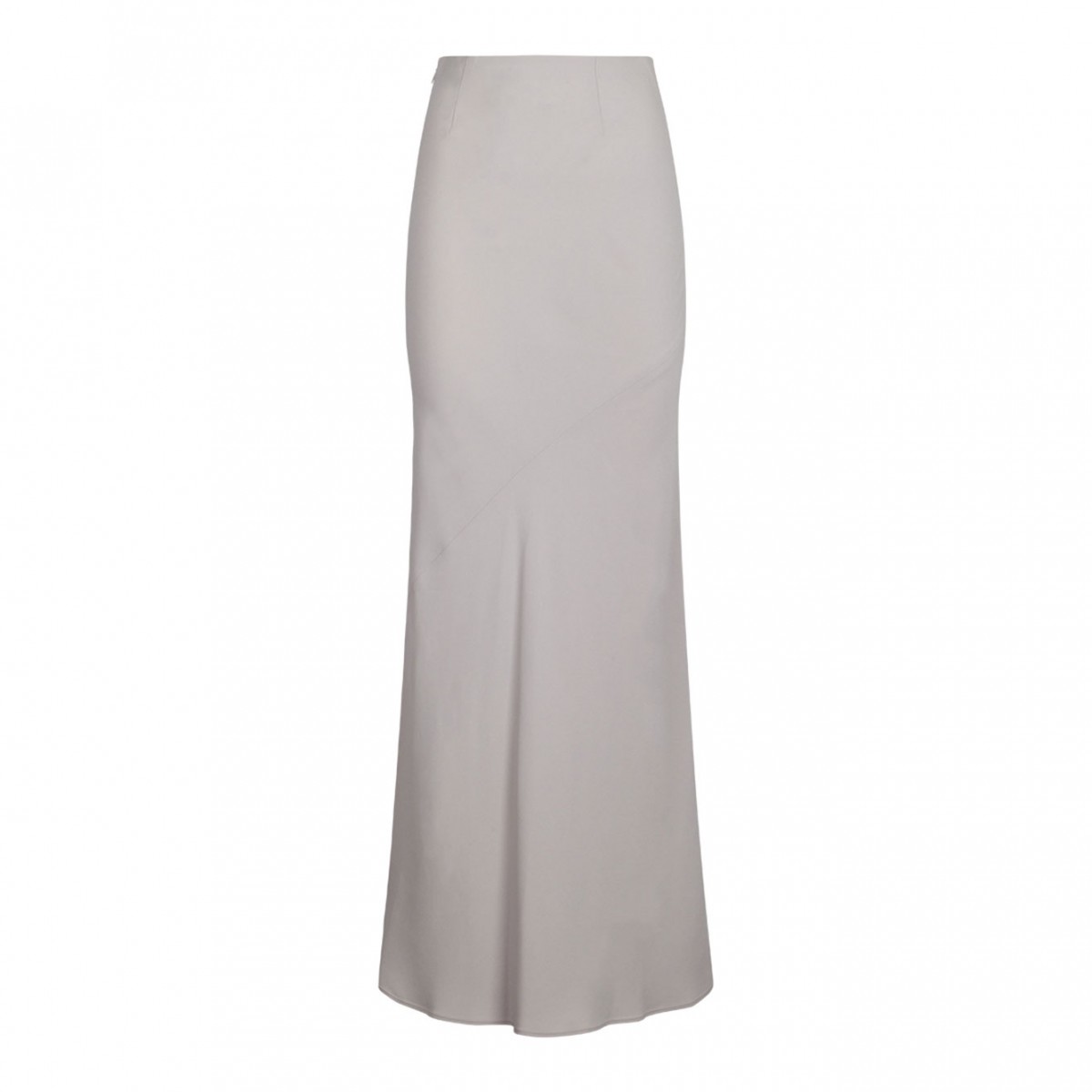 Light Beige Flared Maxi Skirt