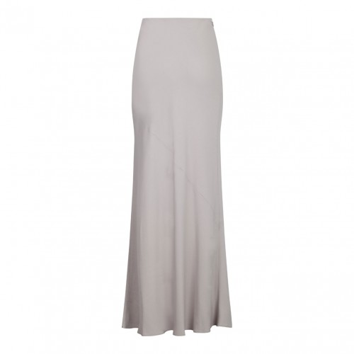 Light Beige Flared Maxi Skirt 2