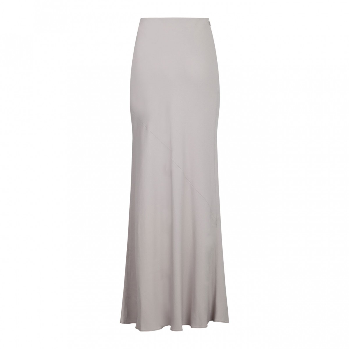 Light Beige Flared Maxi Skirt