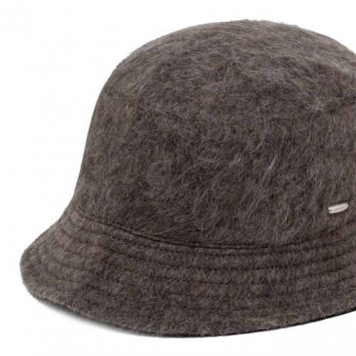 Taupe Grey Bucket Hat 2