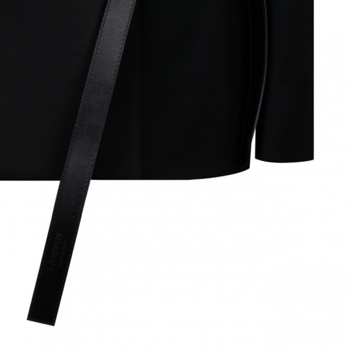 Black Belted Tailored Jacket