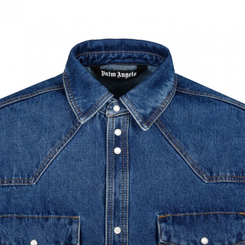Palm Angels Cotton Denim Jacket