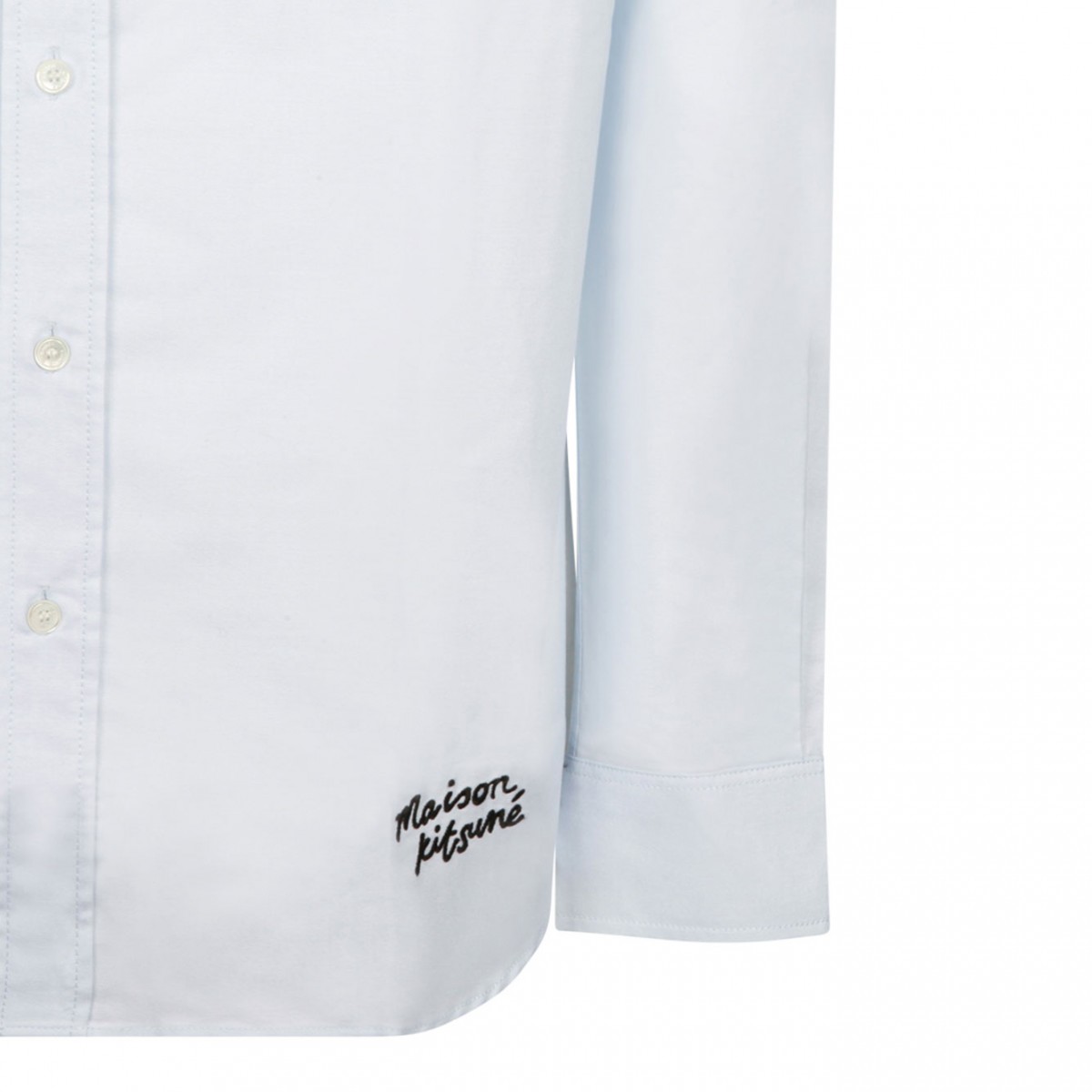 Maison Kitsun Light Blue Shirt