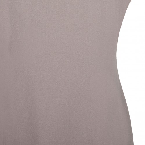 Beige Fitted Slit Dress