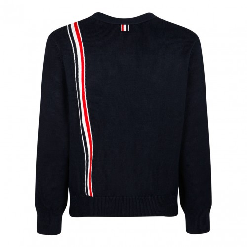 Navy RWB Stripe Cardigan 2
