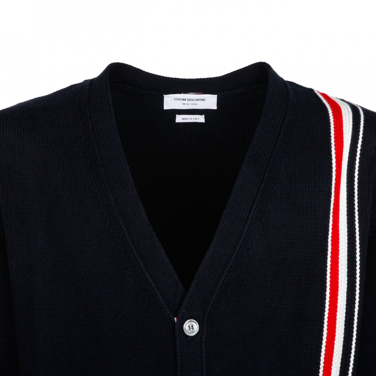 Navy RWB Stripe Cardigan