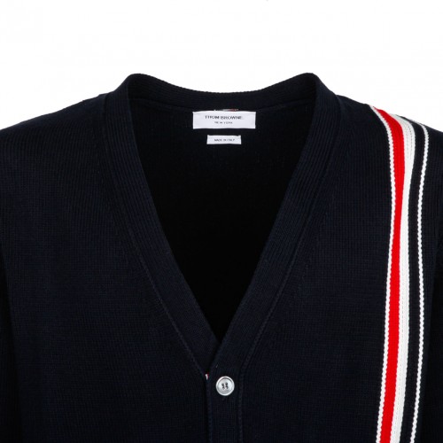 Navy RWB Stripe Cardigan