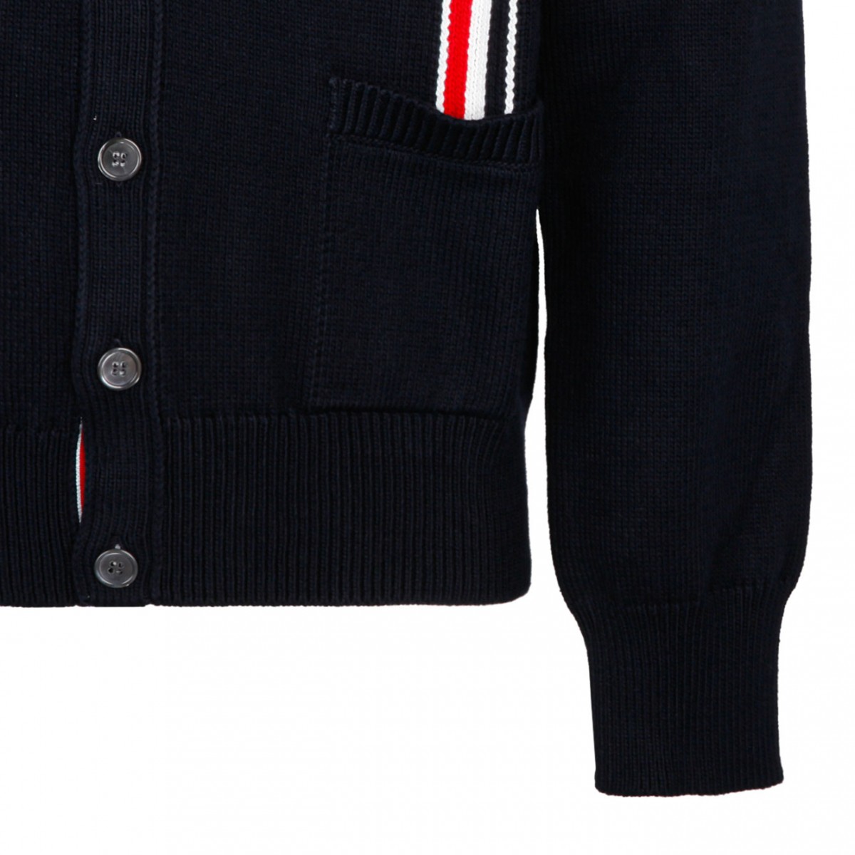 Navy RWB Stripe Cardigan