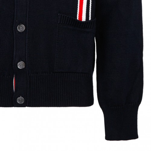 Navy RWB Stripe Cardigan