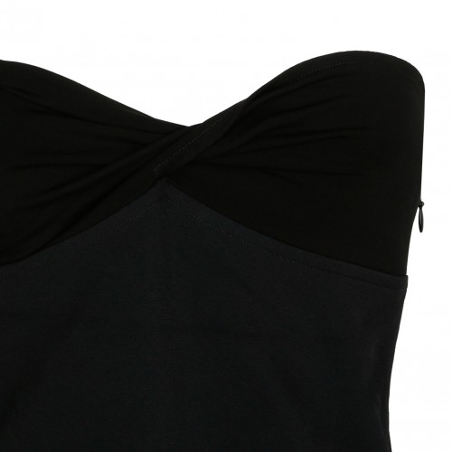 Courreges Black Twist Heritage Crepe Dress