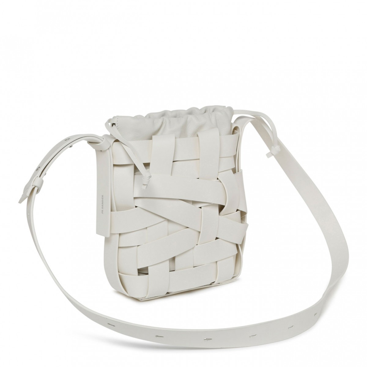 Small Ivory White Bucket Bag