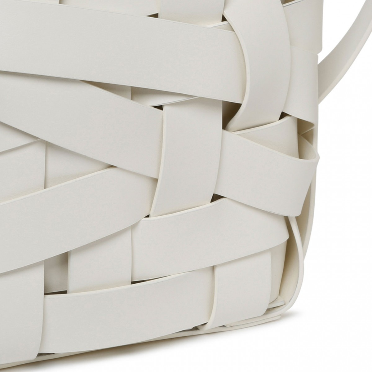 Small Ivory White Bucket Bag