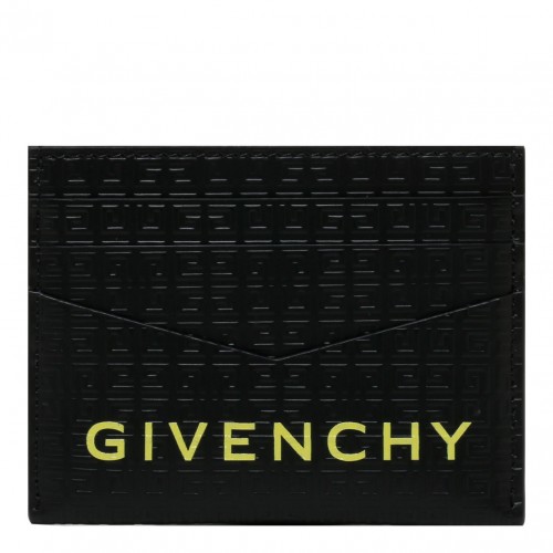 Givenchy Black and Yellow 4G Card Holder